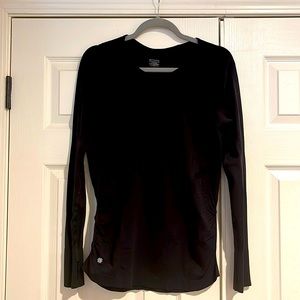 Athleta Momentum Black L/S Top